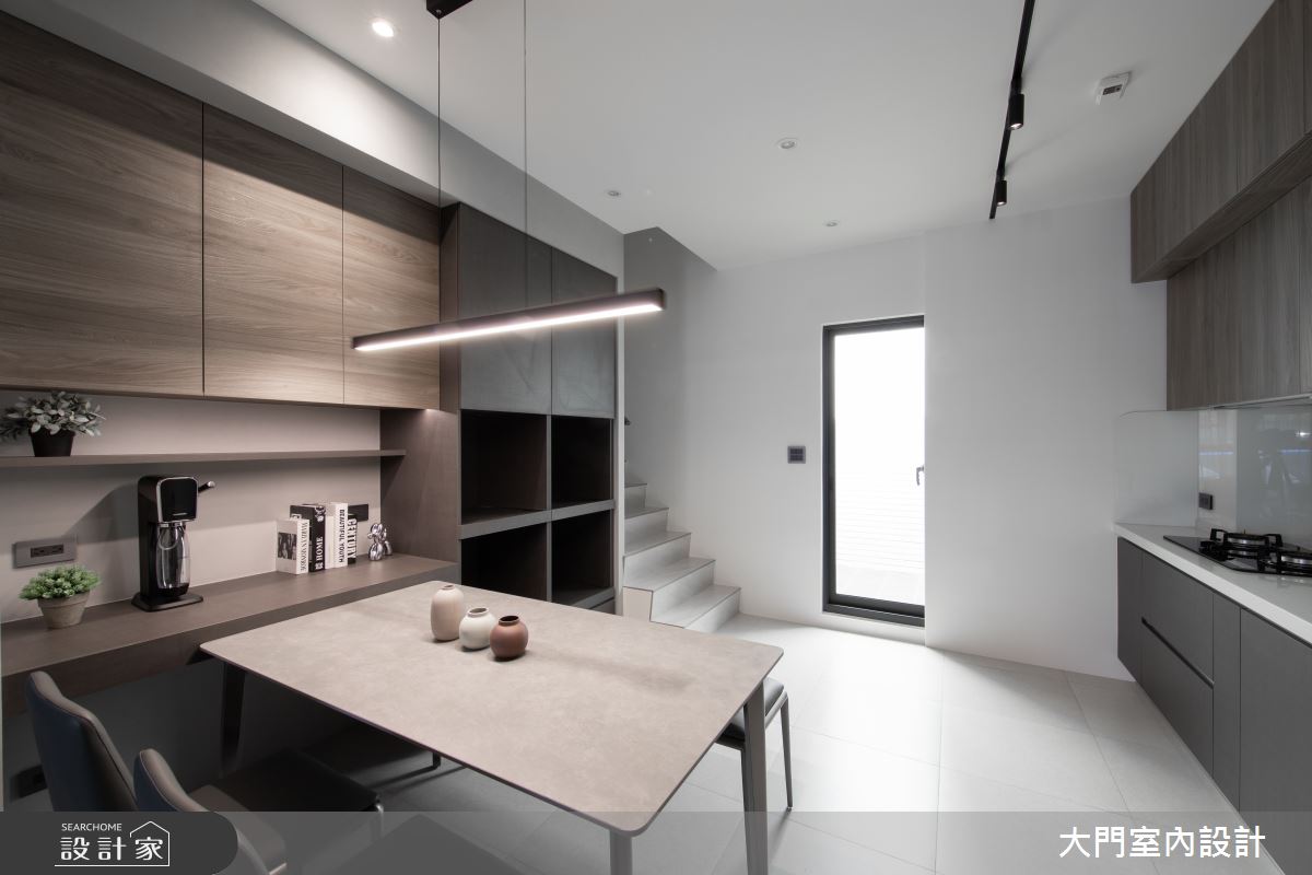 41坪新成屋(5年以下)＿現代風餐廳廚房案例圖片＿大門室內裝修設計工程有限公司＿大門_形體之4