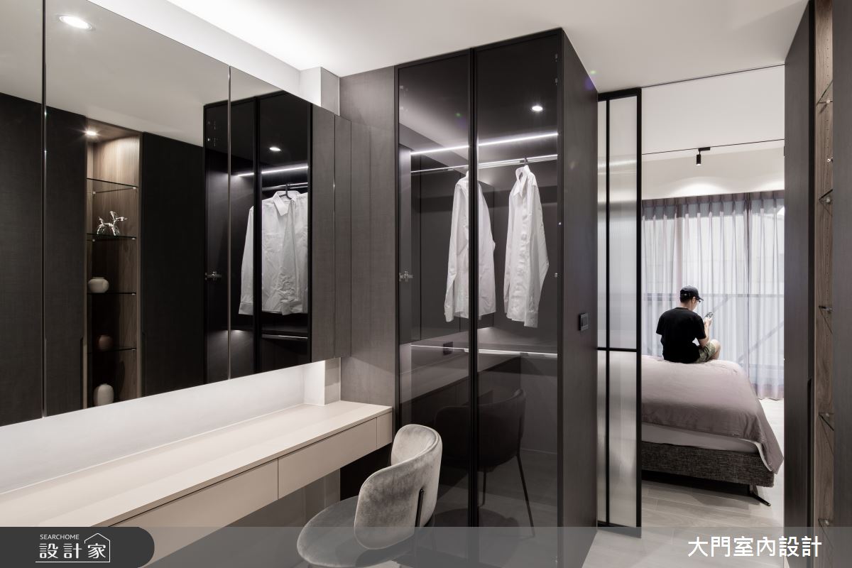 41坪新成屋(5年以下)＿現代風更衣間案例圖片＿大門室內裝修設計工程有限公司＿大門_形體之7