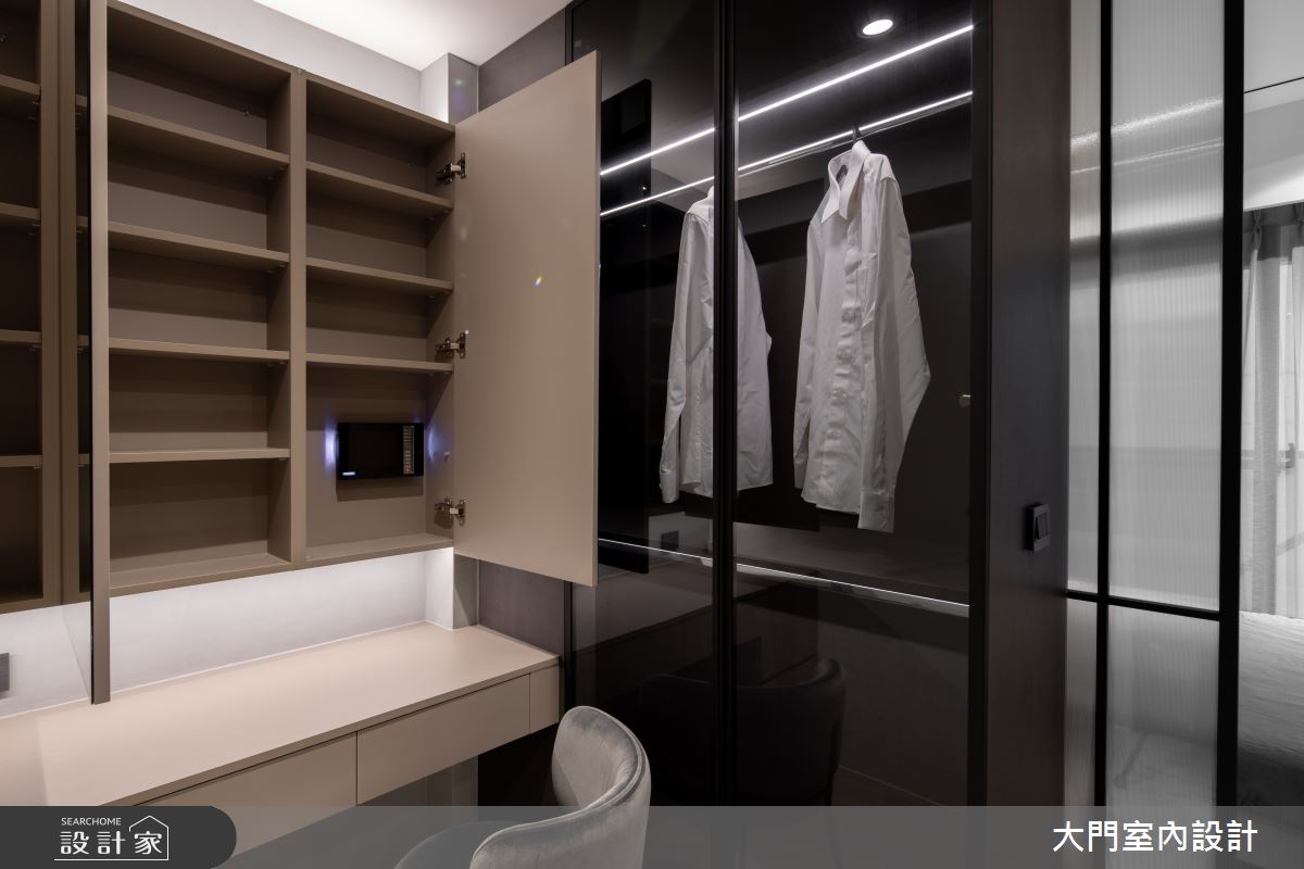 41坪新成屋(5年以下)＿現代風更衣間案例圖片＿大門室內裝修設計工程有限公司＿大門_形體之9
