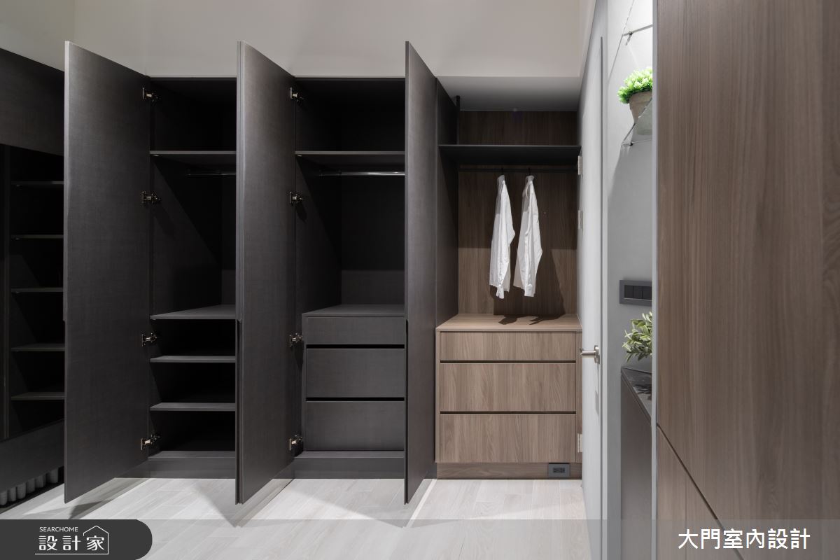 41坪新成屋(5年以下)＿現代風更衣間案例圖片＿大門室內裝修設計工程有限公司＿大門_形體之10