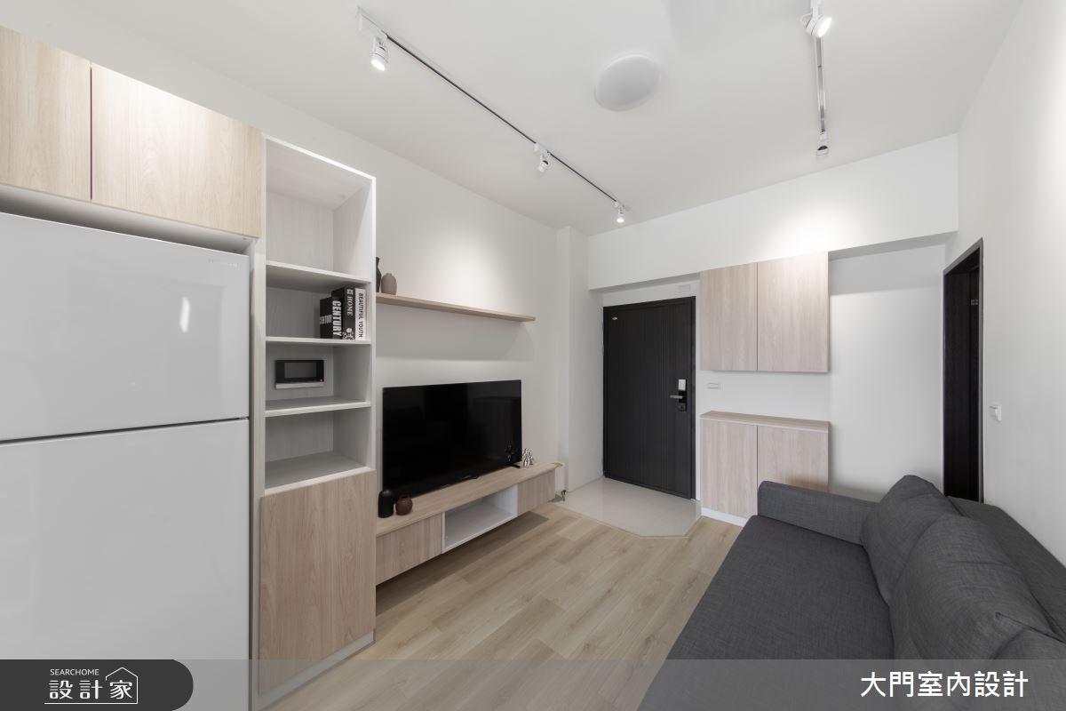 13坪新成屋(5年以下)＿日式無印風玄關客廳案例圖片＿大門室內裝修設計工程有限公司＿大門_夏露之2
