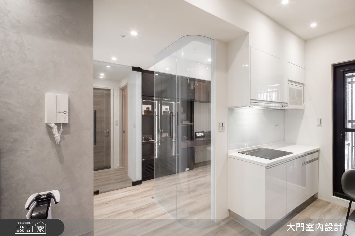 14坪新成屋(5年以下)＿現代風廚房書房案例圖片＿大門室內裝修設計工程有限公司＿大門_日暈之10