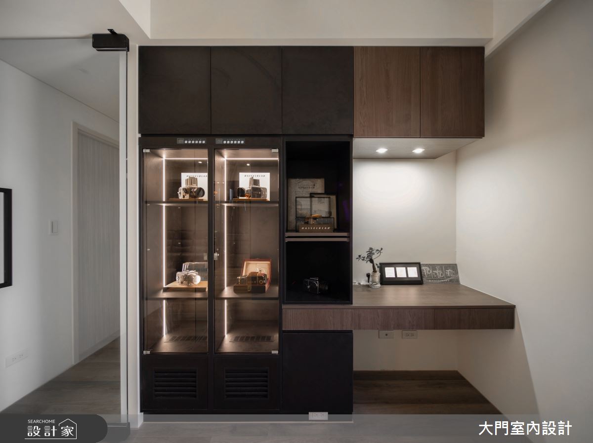 14坪新成屋(5年以下)＿現代風書房案例圖片＿大門室內裝修設計工程有限公司＿大門_日暈之12