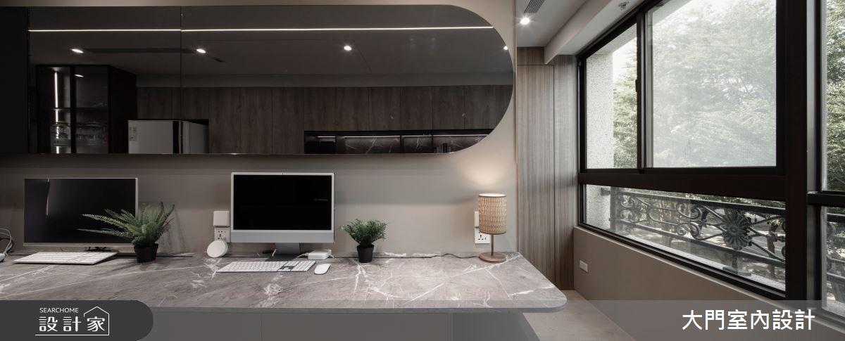 16坪中古屋(5~15年)＿現代風書房工作區案例圖片＿大門室內裝修設計工程有限公司＿大門_睦凝・瓦茲之7