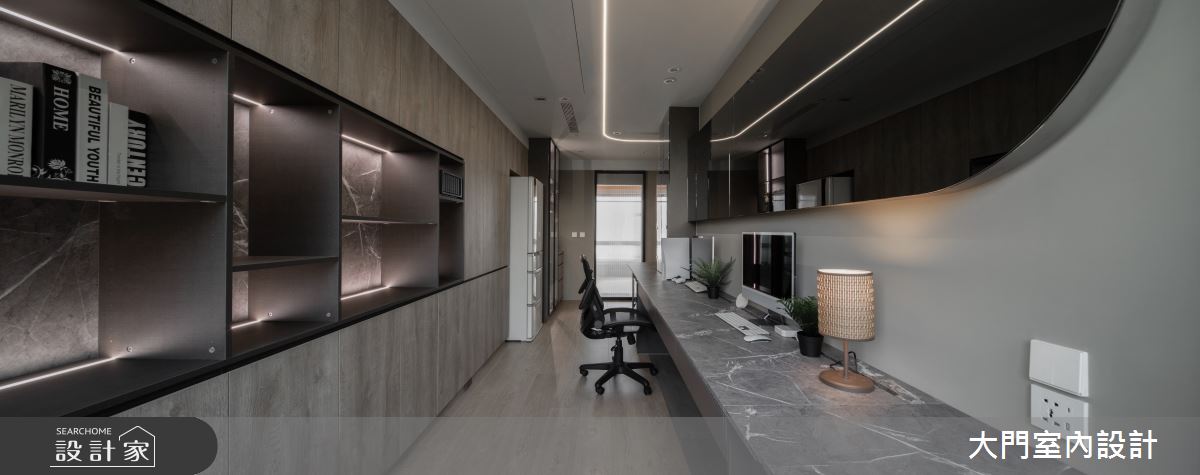 16坪中古屋(5~15年)＿現代風書房工作區案例圖片＿大門室內裝修設計工程有限公司＿大門_睦凝・瓦茲之6