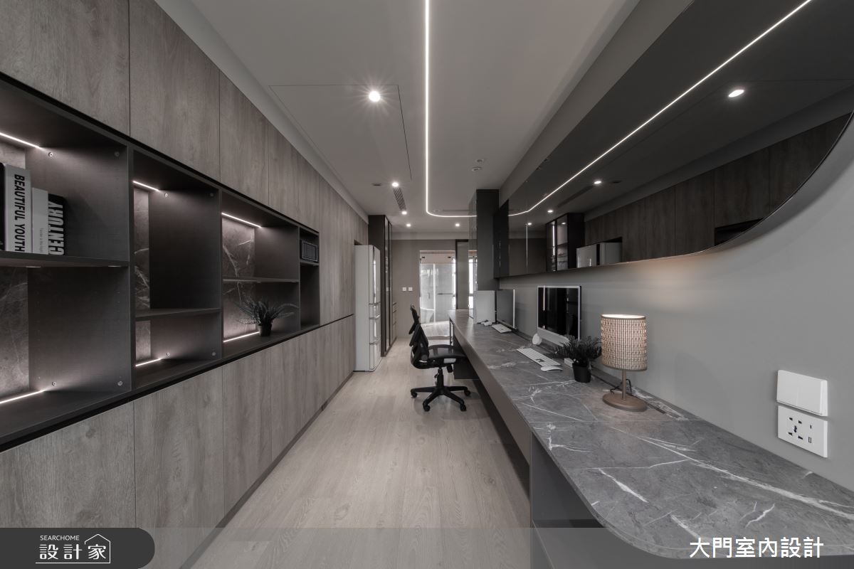 16坪中古屋(5~15年)＿現代風書房工作區案例圖片＿大門室內裝修設計工程有限公司＿大門_睦凝・瓦茲之5