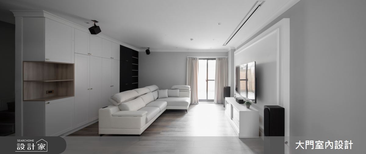 30坪中古屋(5~15年)＿美式風客廳案例圖片＿大門室內裝修設計工程有限公司＿大門_羅南之4