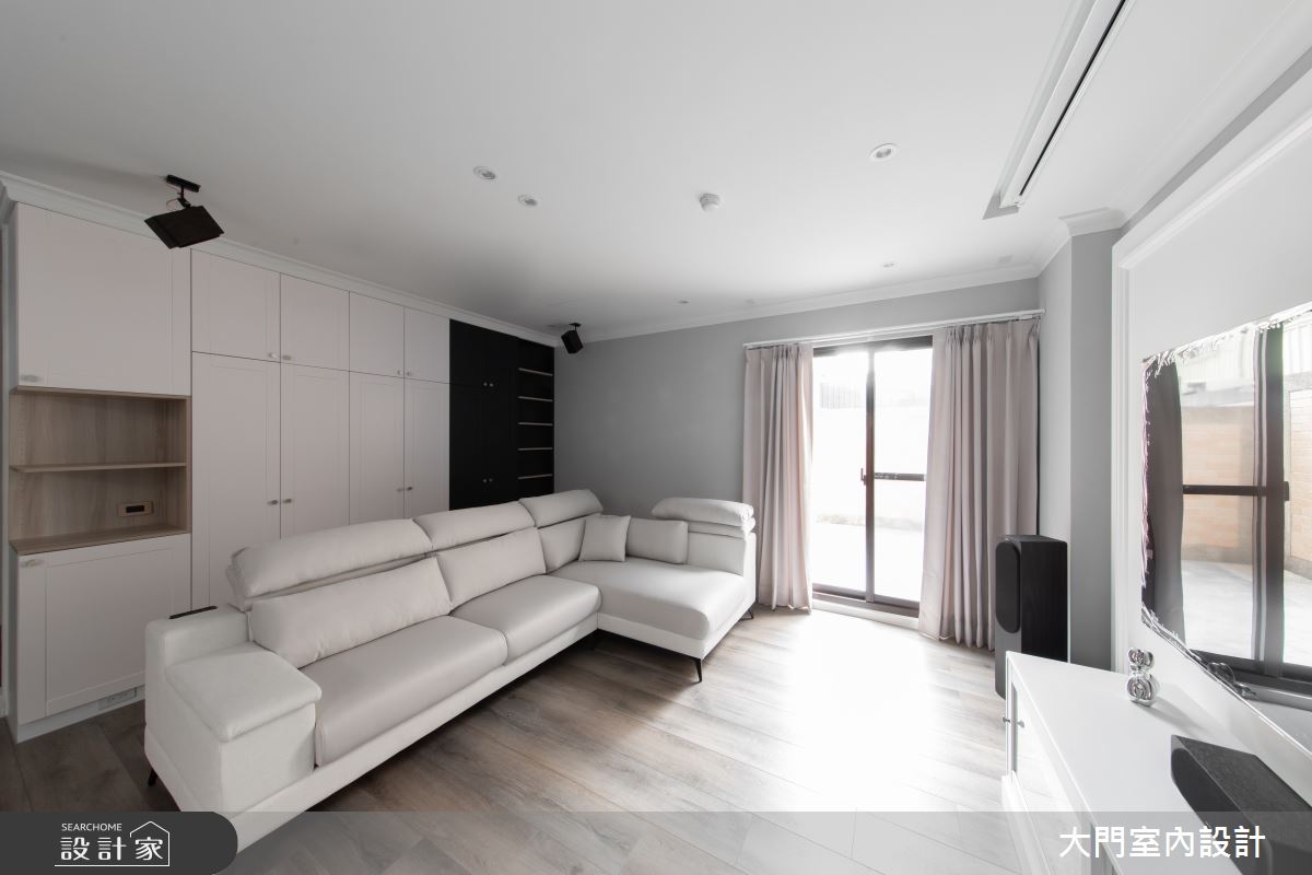 30坪中古屋(5~15年)＿美式風客廳案例圖片＿大門室內裝修設計工程有限公司＿大門_羅南之5