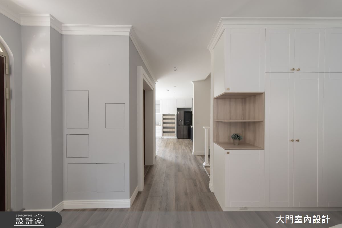 30坪中古屋(5~15年)＿美式風走廊案例圖片＿大門室內裝修設計工程有限公司＿大門_羅南之1