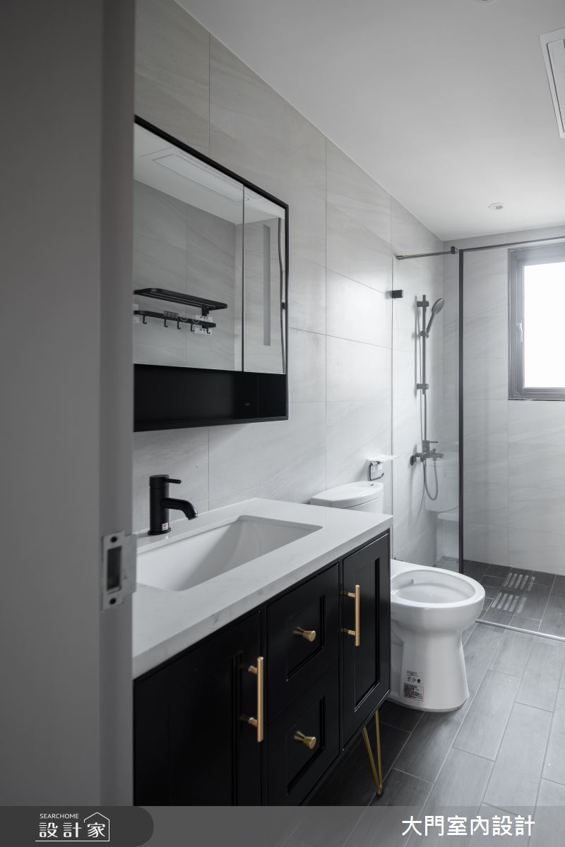 30坪中古屋(5~15年)＿美式風浴室案例圖片＿大門室內裝修設計工程有限公司＿大門_羅南之20
