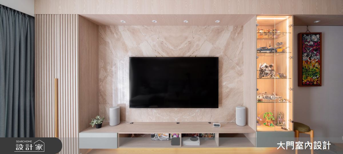 25坪中古屋(5~15年)＿現代風客廳案例圖片＿大門室內裝修設計工程有限公司＿大門_荼嶼之5