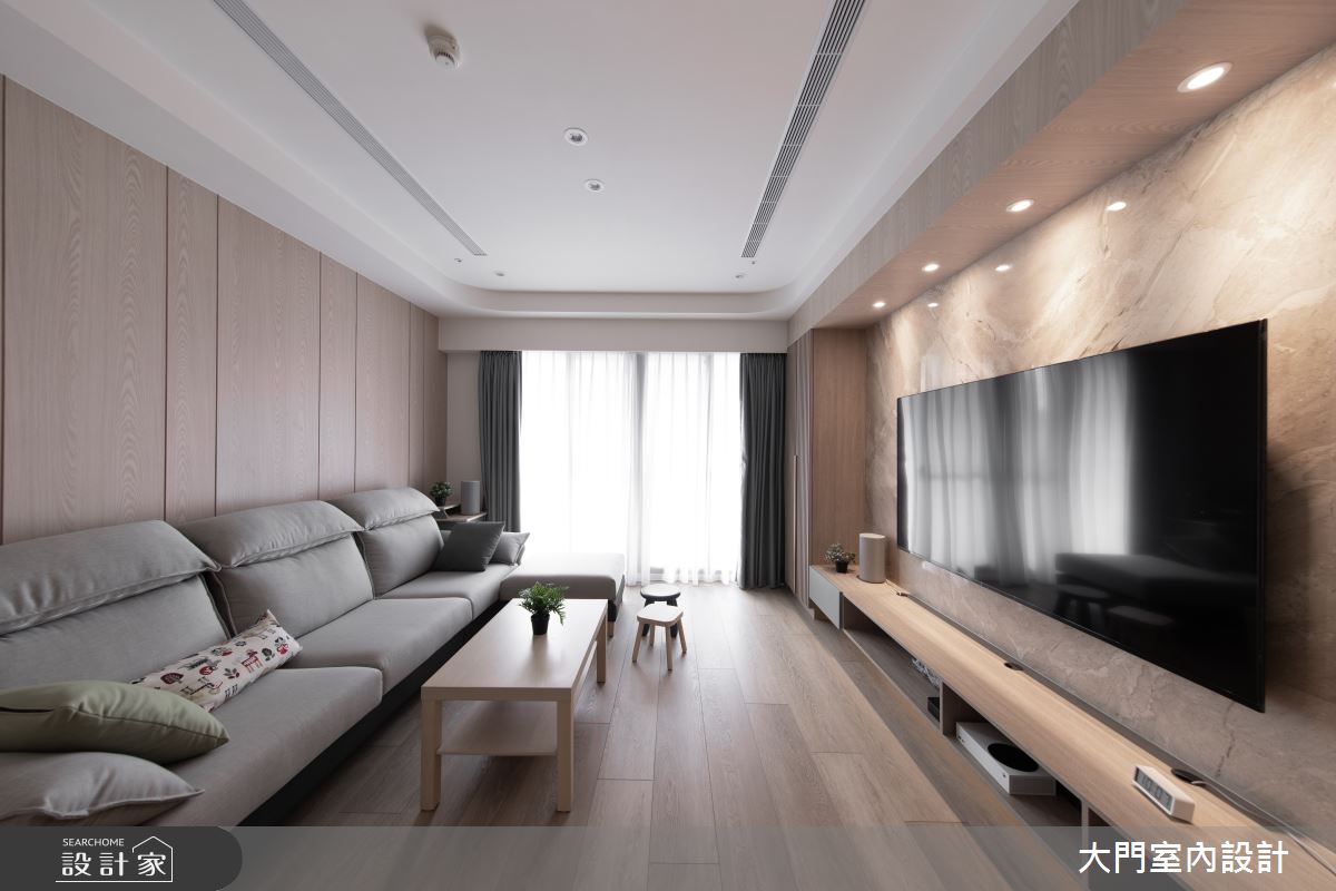 25坪中古屋(5~15年)＿現代風客廳案例圖片＿大門室內裝修設計工程有限公司＿大門_荼嶼之6