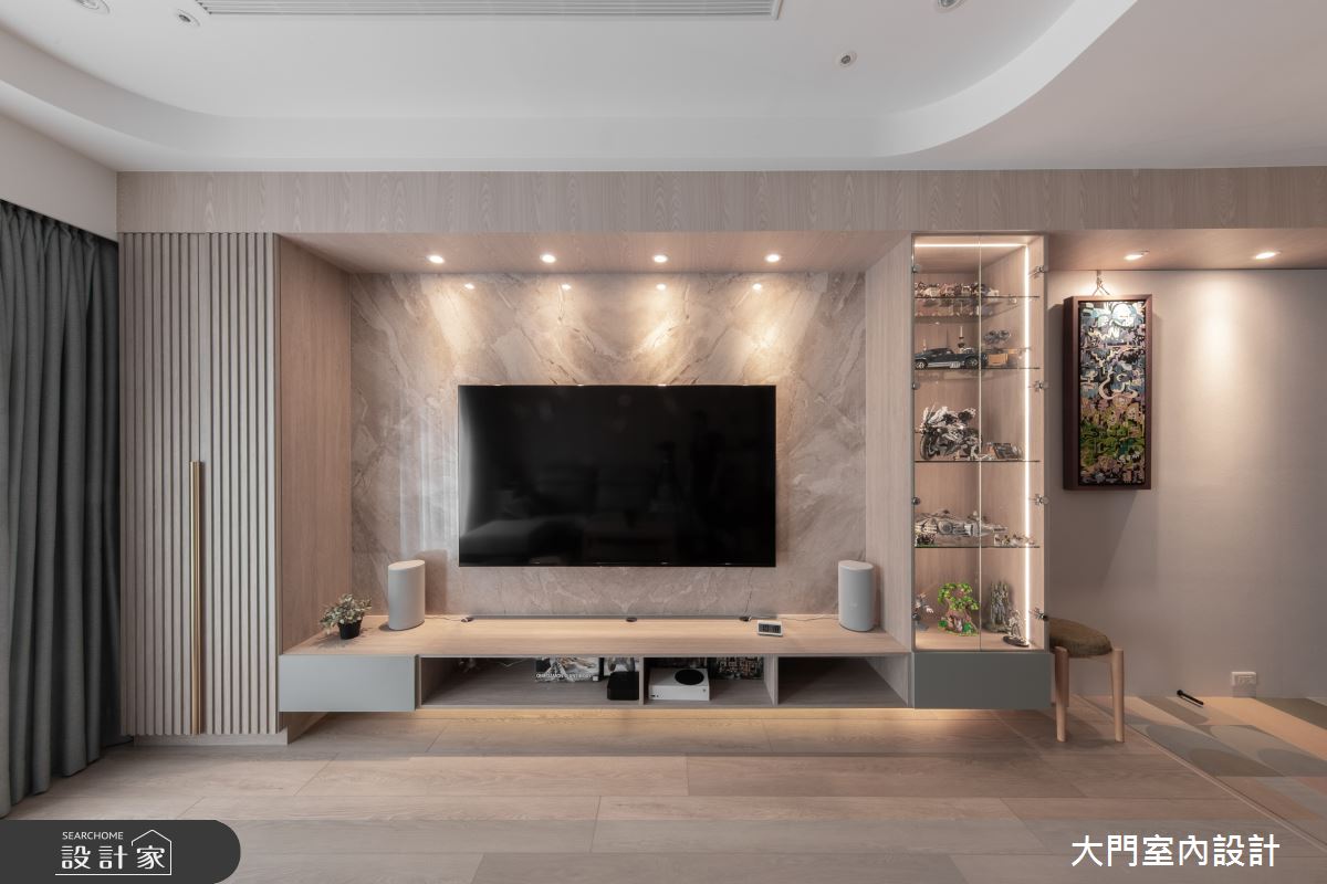 25坪中古屋(5~15年)＿現代風客廳案例圖片＿大門室內裝修設計工程有限公司＿大門_荼嶼之4