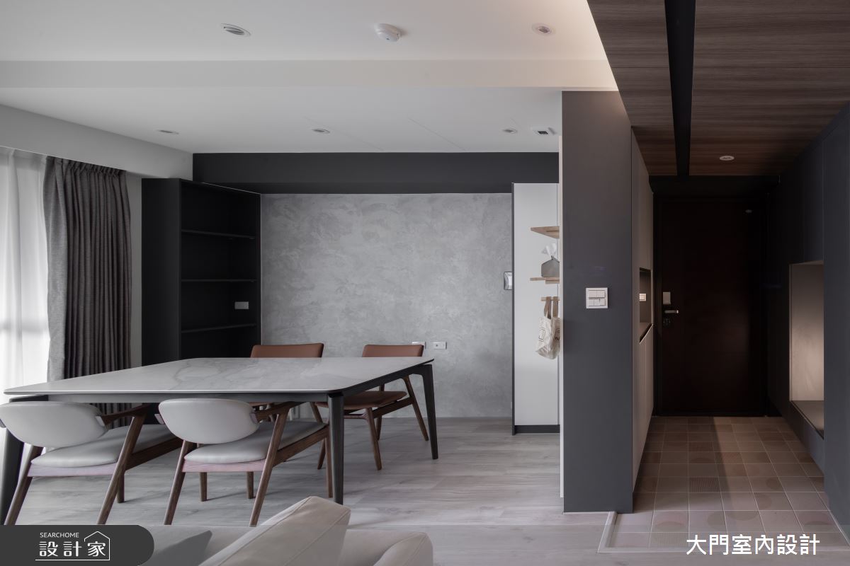 33坪新成屋(5年以下)＿現代風玄關餐廳案例圖片＿大門室內裝修設計工程有限公司＿大門_幽糅・堙曖之4