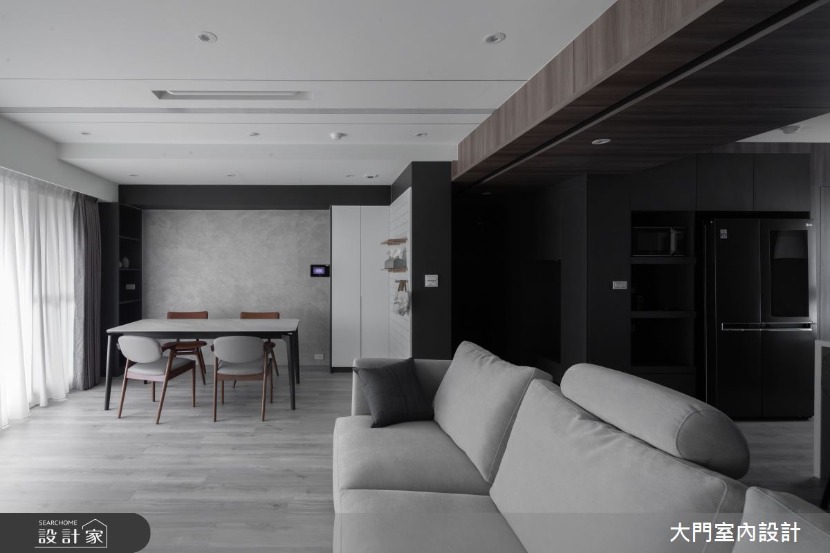 33坪新成屋(5年以下)＿現代風客廳餐廳案例圖片＿大門室內裝修設計工程有限公司＿大門_幽糅・堙曖之9