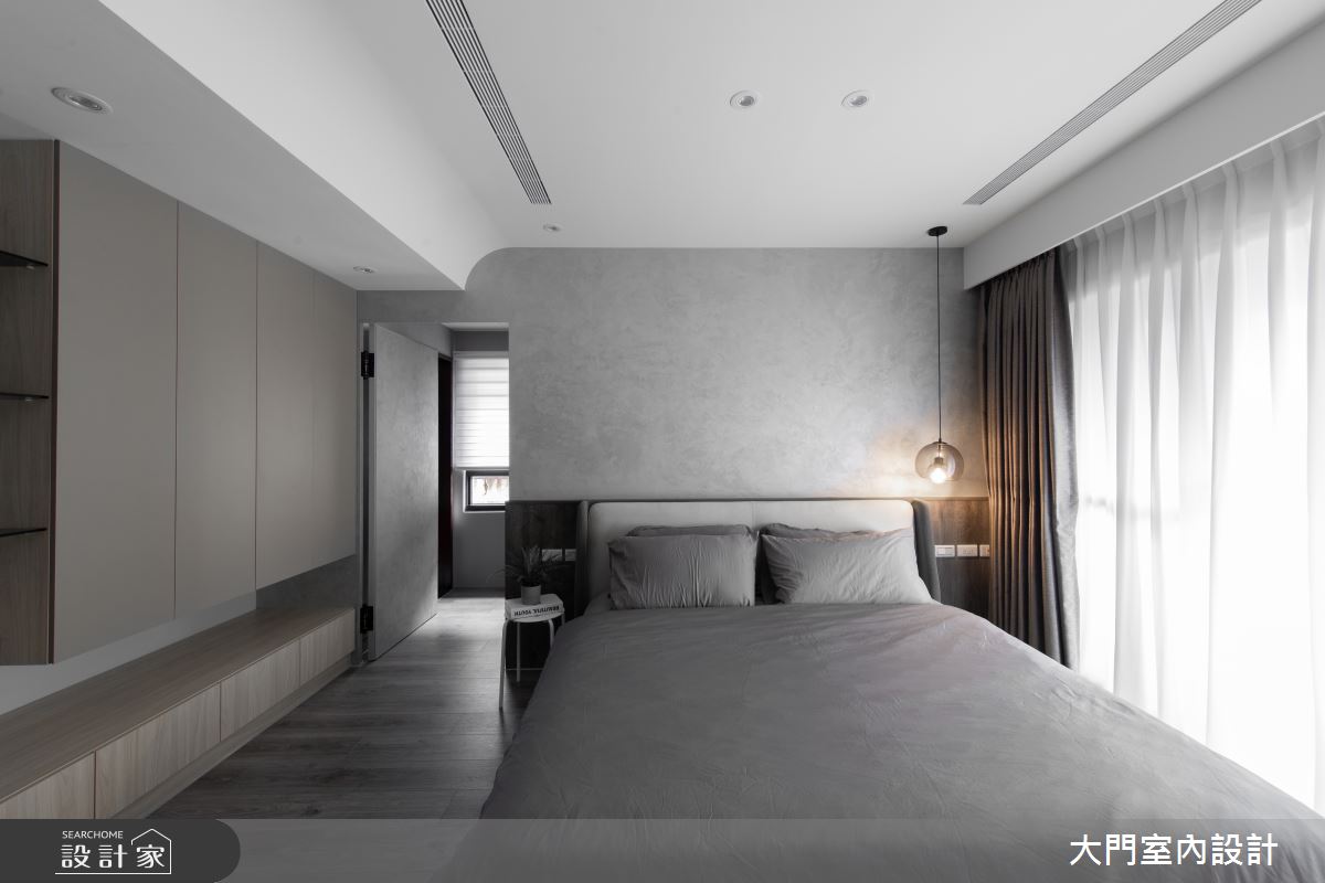 33坪新成屋(5年以下)＿現代風臥室案例圖片＿大門室內裝修設計工程有限公司＿大門_幽糅・堙曖之14
