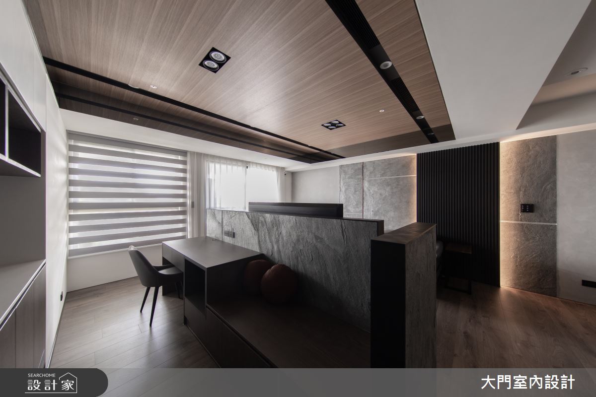 23坪新成屋(5年以下)＿人文禪風客廳書房案例圖片＿大門室內裝修設計工程有限公司＿大門_禪瀞之8