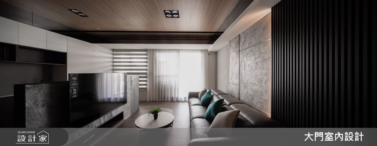 23坪新成屋(5年以下)＿人文禪風客廳案例圖片＿大門室內裝修設計工程有限公司＿大門_禪瀞之2