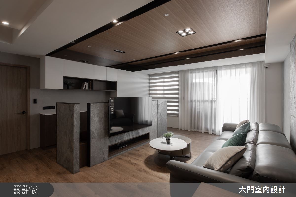 23坪新成屋(5年以下)＿人文禪風客廳案例圖片＿大門室內裝修設計工程有限公司＿大門_禪瀞之6