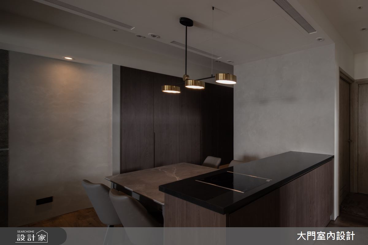 23坪新成屋(5年以下)＿人文禪風餐廳中島案例圖片＿大門室內裝修設計工程有限公司＿大門_禪瀞之13