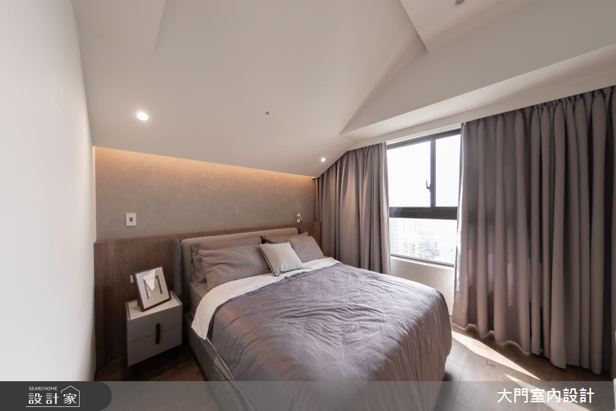 23坪新成屋(5年以下)＿人文禪風臥室案例圖片＿大門室內裝修設計工程有限公司＿大門_禪瀞之15