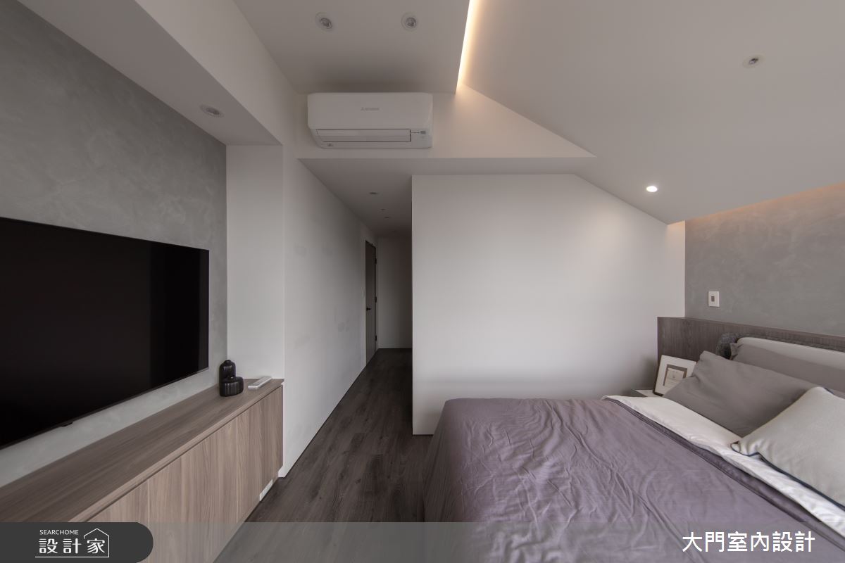 23坪新成屋(5年以下)＿人文禪風臥室案例圖片＿大門室內裝修設計工程有限公司＿大門_禪瀞之17