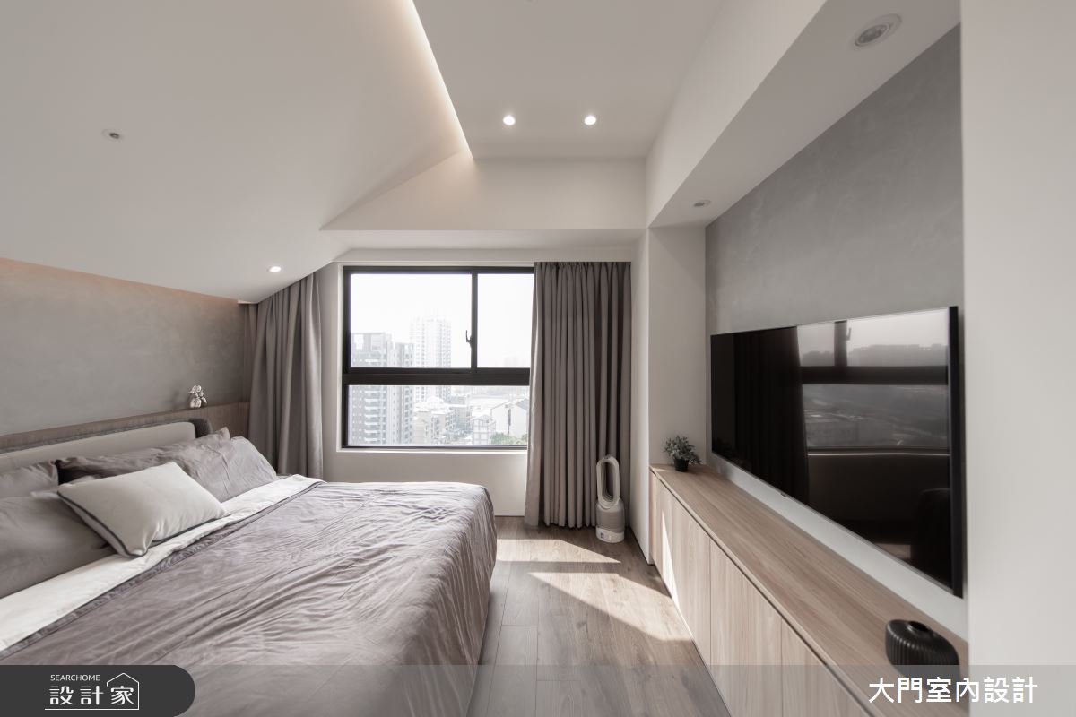 23坪新成屋(5年以下)＿人文禪風臥室案例圖片＿大門室內裝修設計工程有限公司＿大門_禪瀞之19