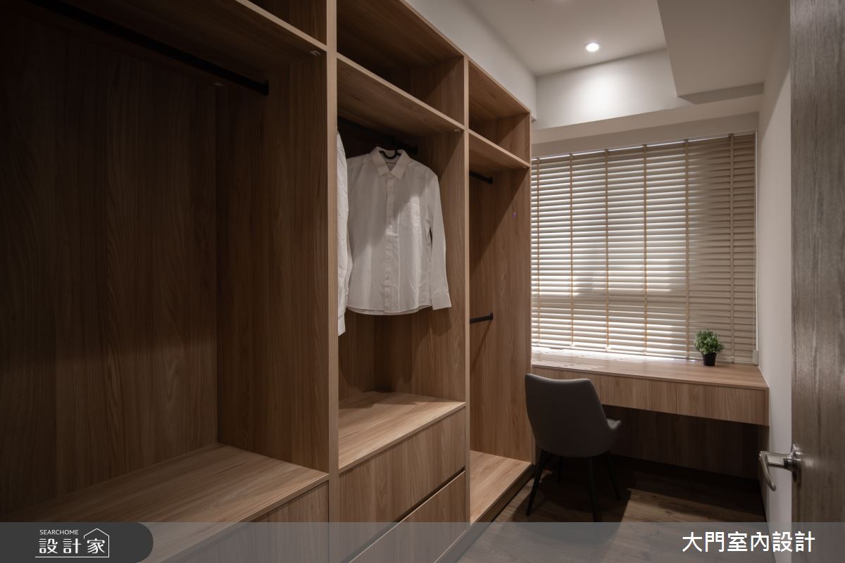 23坪新成屋(5年以下)＿人文禪風更衣間案例圖片＿大門室內裝修設計工程有限公司＿大門_禪瀞之20