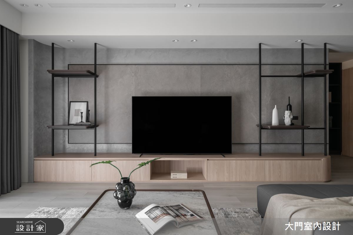 40坪新成屋(5年以下)＿現代風客廳案例圖片＿大門室內裝修設計工程有限公司＿大門_御伽草紙之11