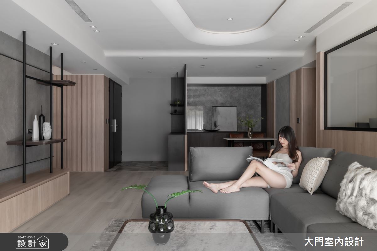 40坪新成屋(5年以下)＿現代風玄關客廳餐廳案例圖片＿大門室內裝修設計工程有限公司＿大門_御伽草紙之14