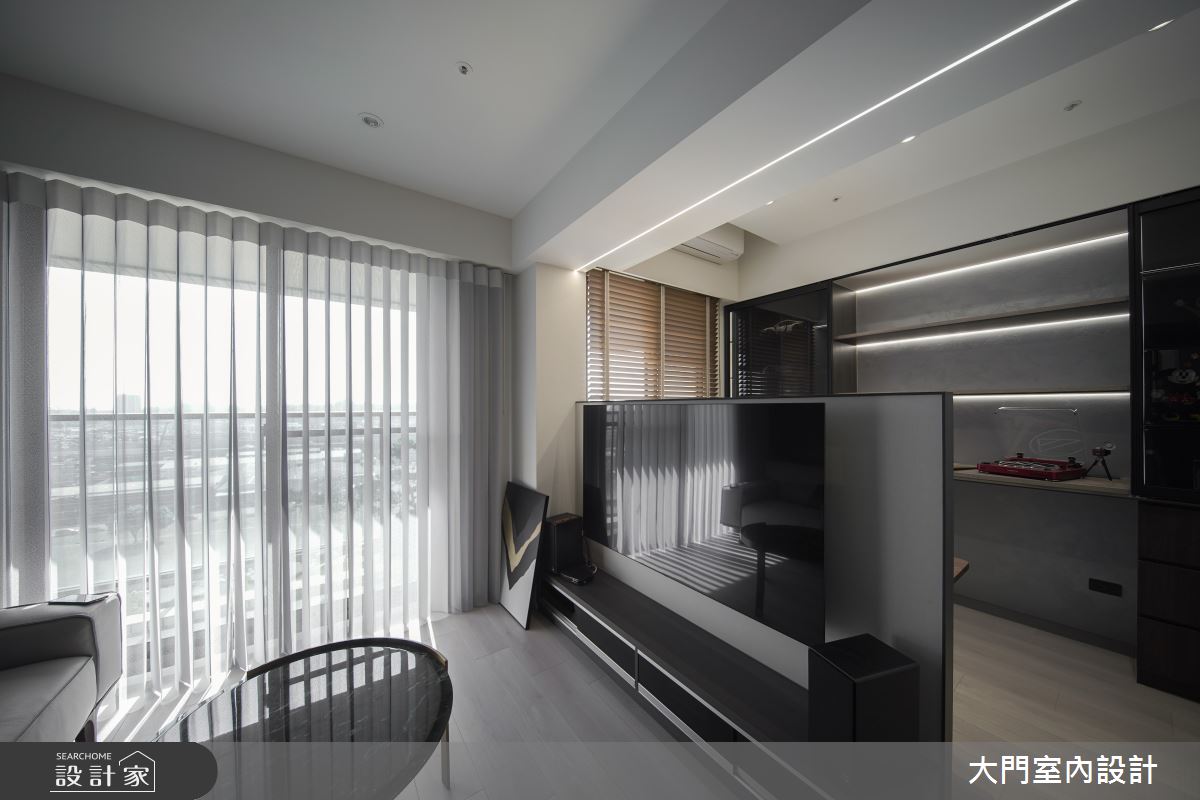 25坪新成屋(5年以下)＿美式風客廳案例圖片＿大門室內裝修設計工程有限公司＿大門_費茲之9