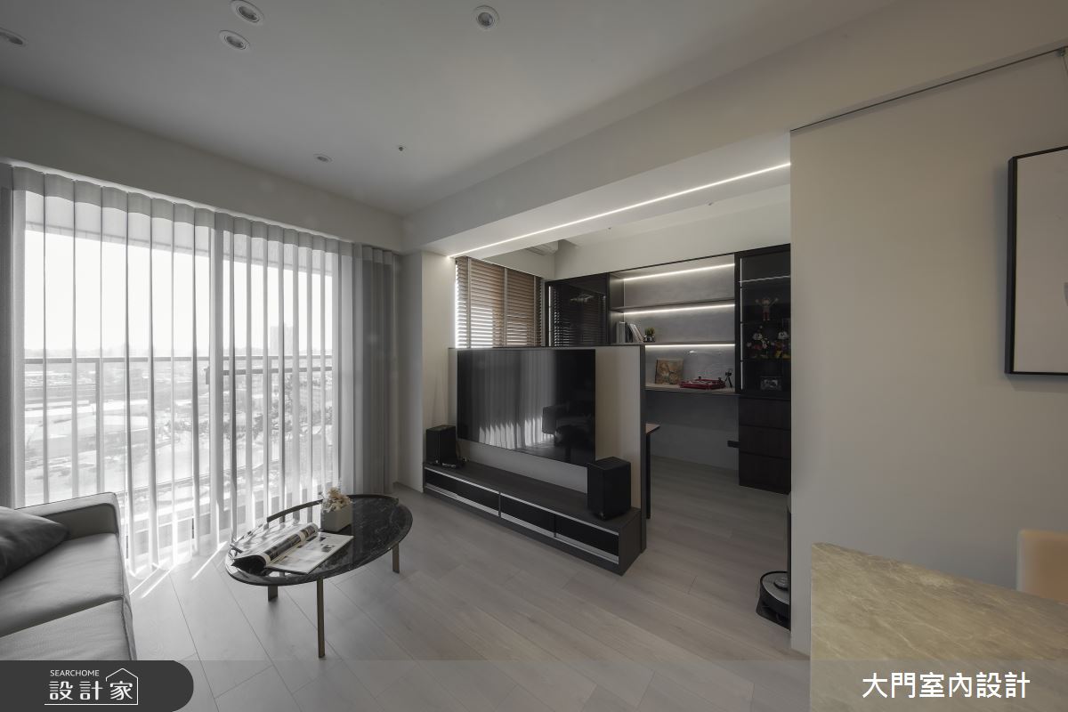 25坪新成屋(5年以下)＿美式風客廳案例圖片＿大門室內裝修設計工程有限公司＿大門_費茲之8