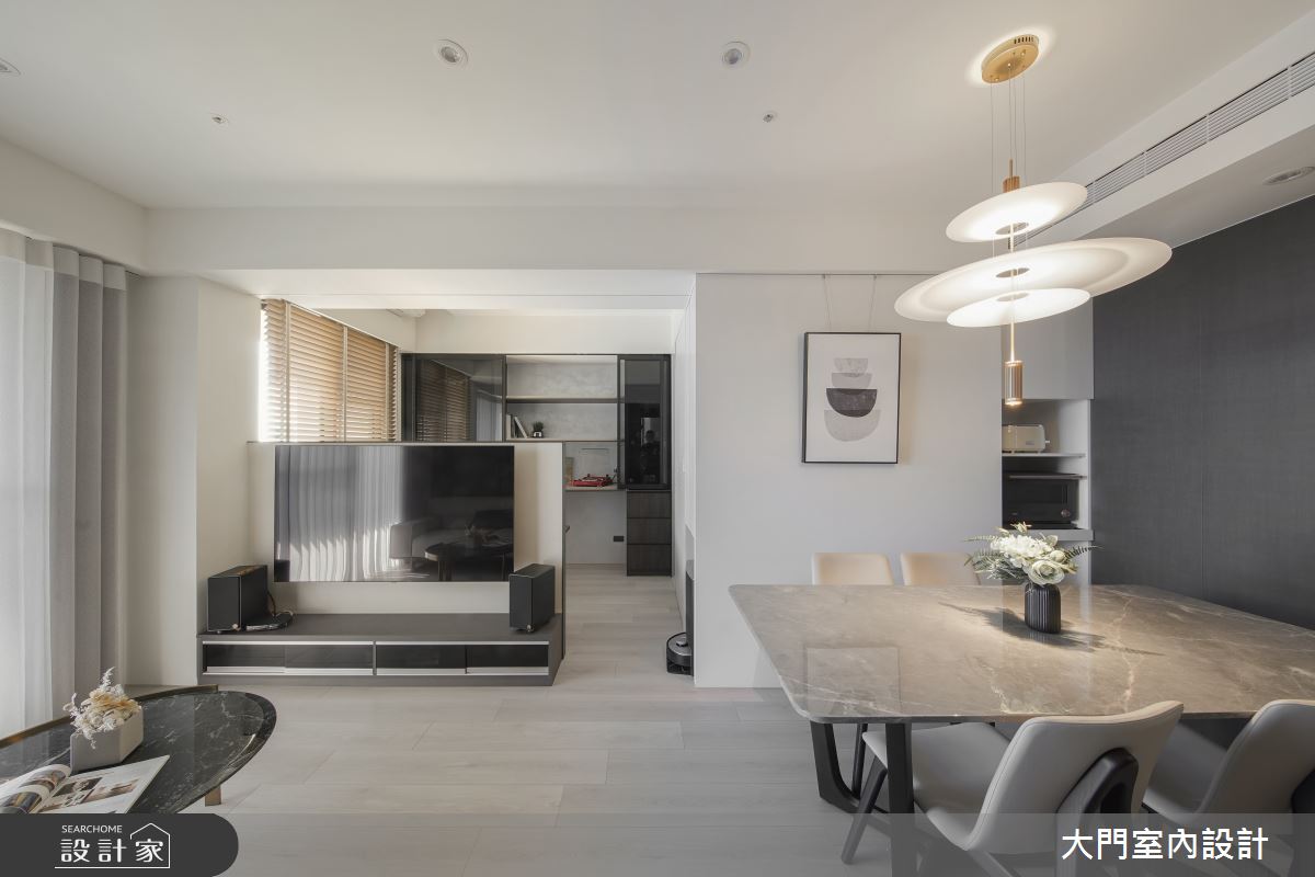 25坪新成屋(5年以下)＿美式風客廳餐廳案例圖片＿大門室內裝修設計工程有限公司＿大門_費茲之7