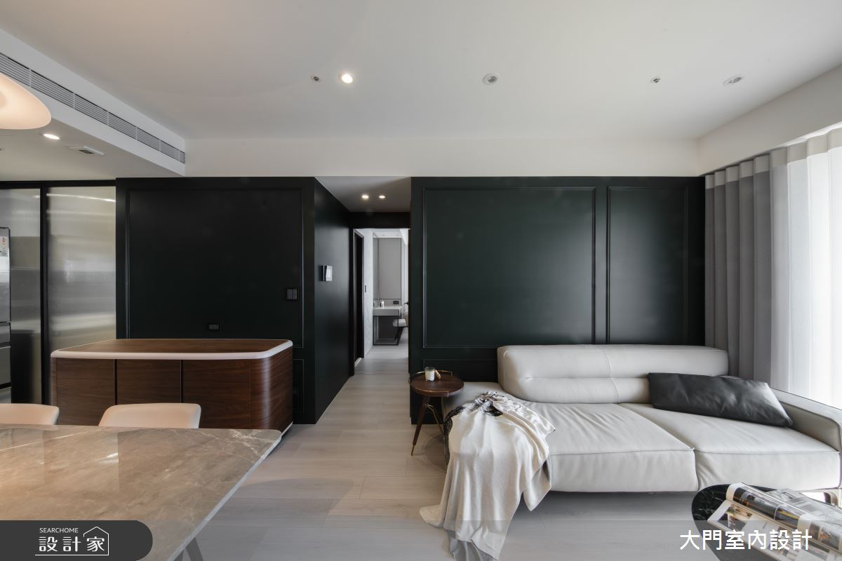 25坪新成屋(5年以下)＿美式風客廳餐廳案例圖片＿大門室內裝修設計工程有限公司＿大門_費茲之12