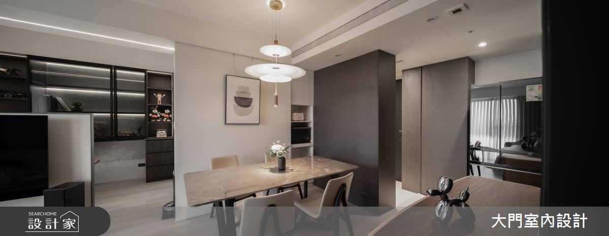 25坪新成屋(5年以下)＿美式風客廳餐廳案例圖片＿大門室內裝修設計工程有限公司＿大門_費茲之14