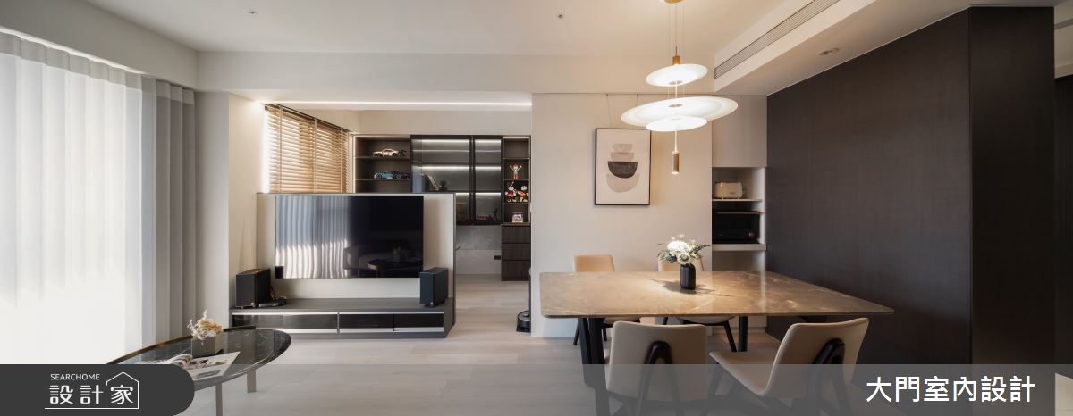 25坪新成屋(5年以下)＿美式風客廳餐廳案例圖片＿大門室內裝修設計工程有限公司＿大門_費茲之13