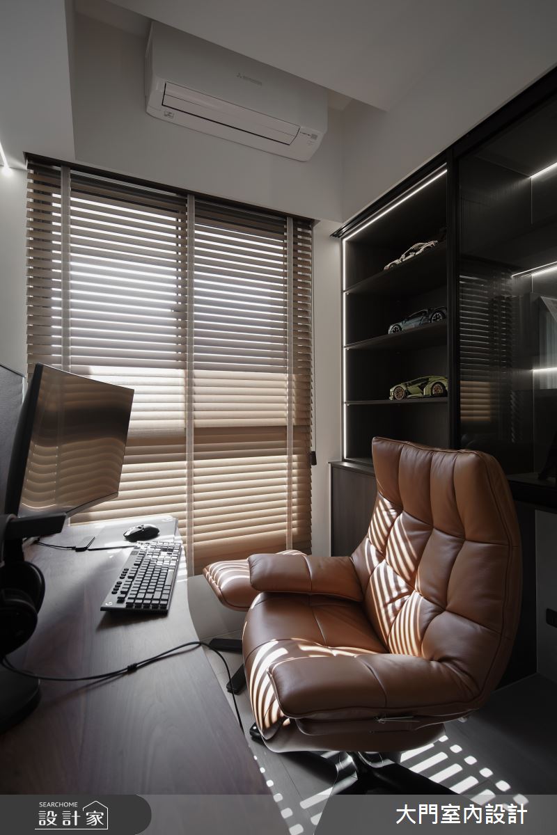 25坪新成屋(5年以下)＿美式風書房案例圖片＿大門室內裝修設計工程有限公司＿大門_費茲之16