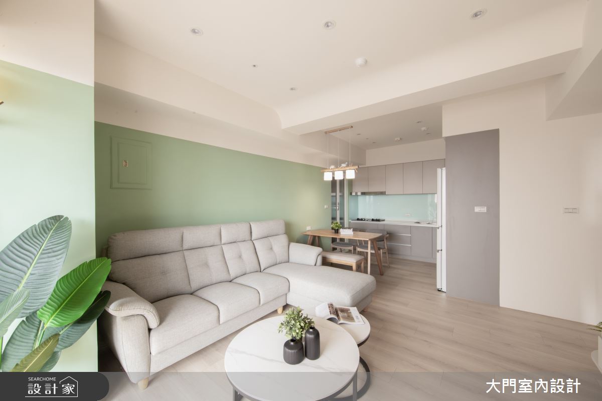 25坪中古屋(5~15年)＿北歐風客廳案例圖片＿大門室內裝修設計工程有限公司＿大門_橡實之3