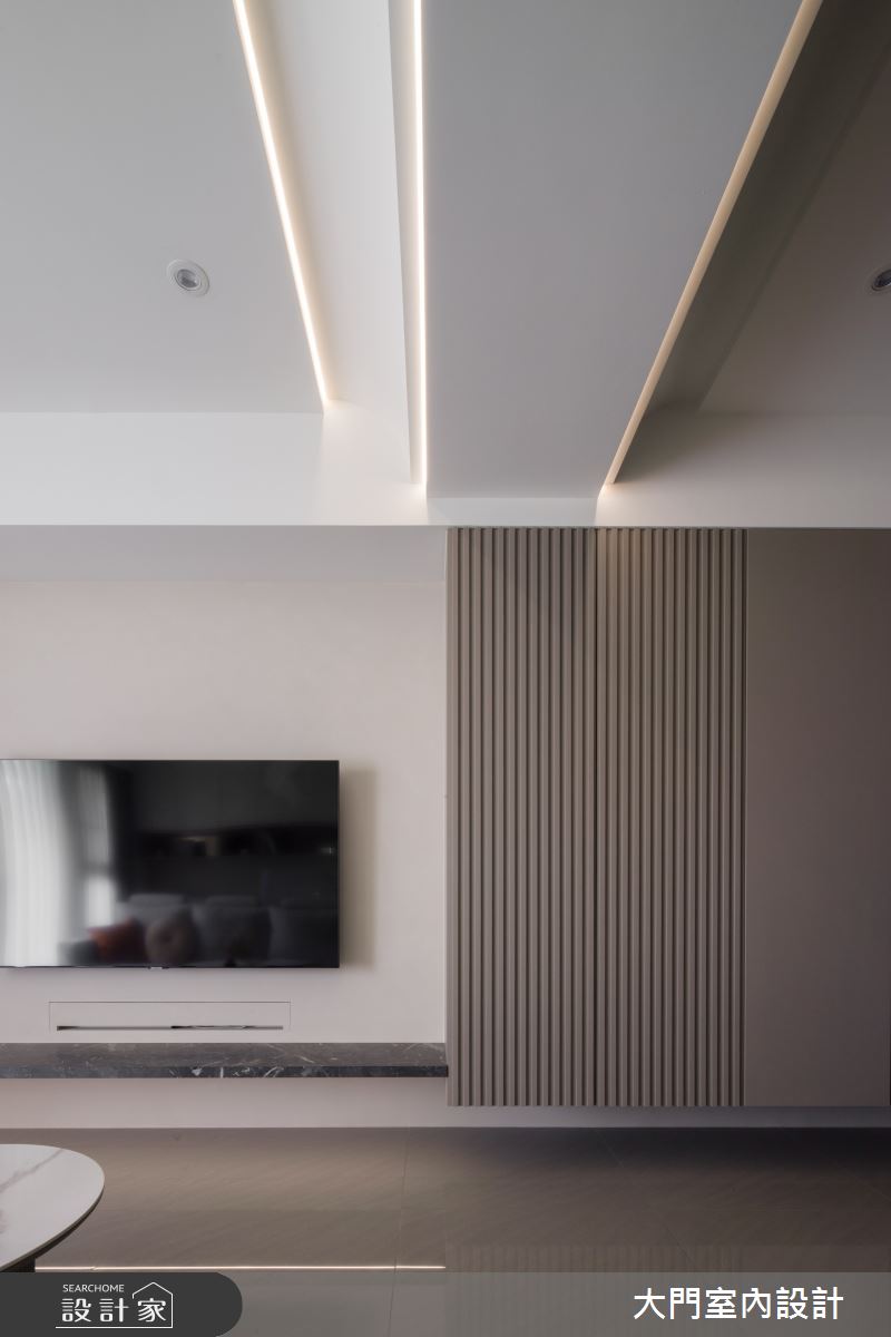 20坪新成屋(5年以下)＿現代風客廳案例圖片＿大門室內裝修設計工程有限公司＿大門_棉茸之4