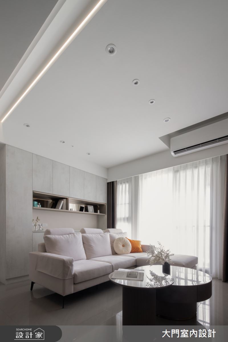 20坪新成屋(5年以下)＿現代風客廳案例圖片＿大門室內裝修設計工程有限公司＿大門_棉茸之8