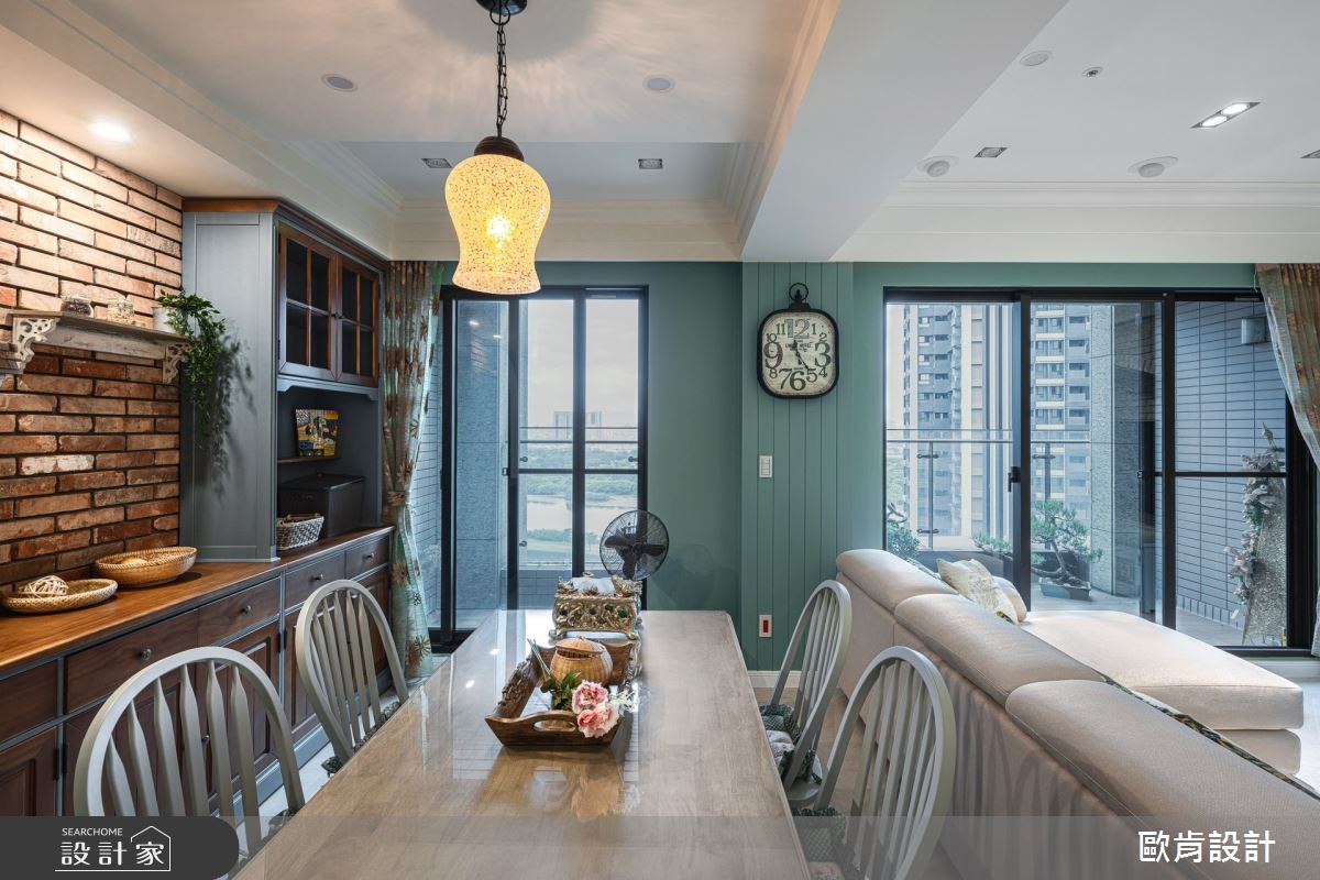 40坪新成屋(5年以下)＿鄉村風餐廳案例圖片＿歐肯傢俱生活館有限公司＿歐肯_01之12