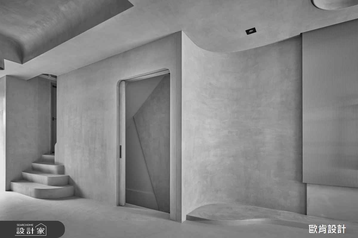 40坪新成屋(5年以下)＿混搭風客廳樓梯案例圖片＿歐肯傢俱生活館有限公司＿歐肯_10之5