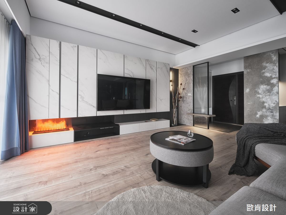 34坪毛胚屋＿現代人文風玄關客廳案例圖片＿歐肯傢俱生活館有限公司＿歐肯_11之8