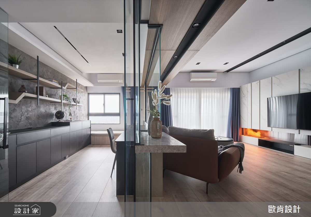 34坪毛胚屋＿現代人文風客廳書房工作區案例圖片＿歐肯傢俱生活館有限公司＿歐肯_11之10