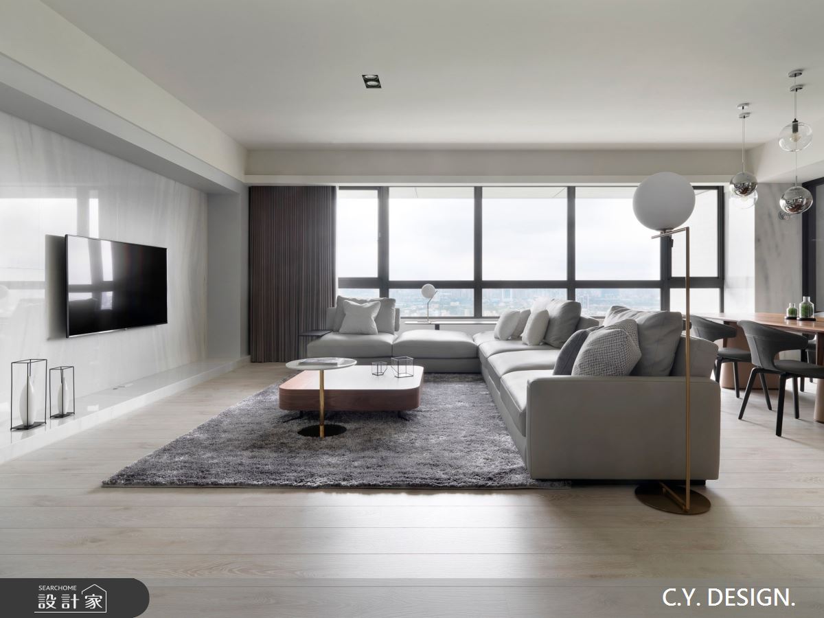 100坪新成屋(5年以下)＿奢華風客廳案例圖片＿講譯國際室內設計有限公司＿講譯_01之5