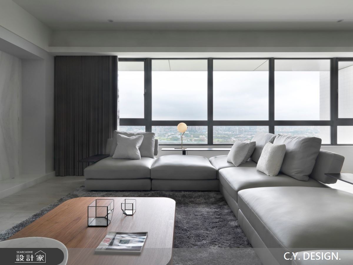 100坪新成屋(5年以下)＿奢華風客廳案例圖片＿講譯國際室內設計有限公司＿講譯_01之7