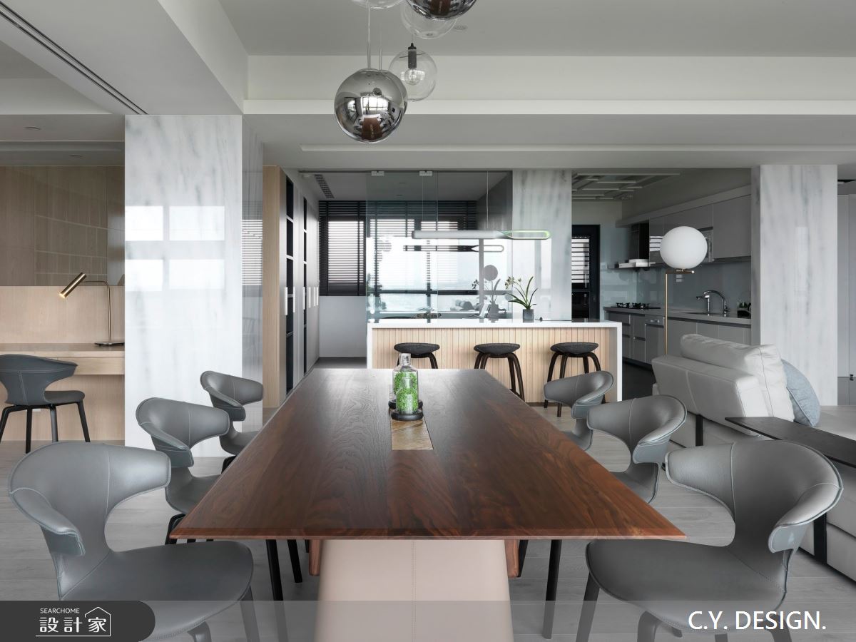 100坪新成屋(5年以下)＿奢華風餐廳案例圖片＿講譯國際室內設計有限公司＿講譯_01之26