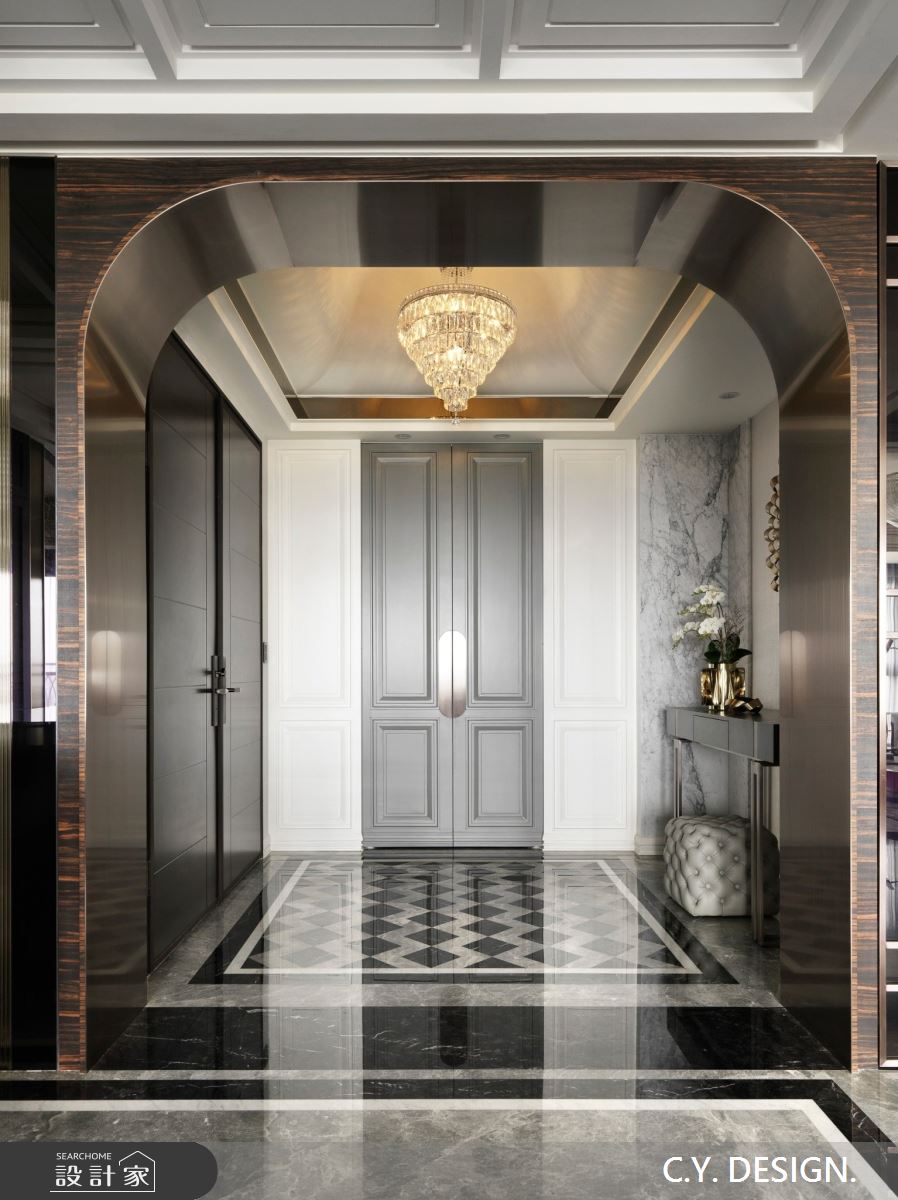 150坪中古屋(5~15年)＿奢華風玄關案例圖片＿講譯國際室內設計有限公司＿講譯_02之1