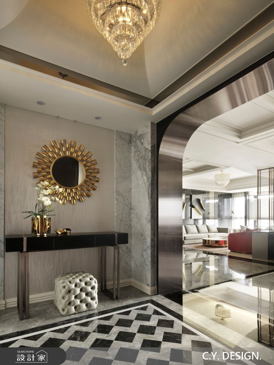 150坪中古屋(5~15年)＿奢華風玄關案例圖片＿講譯國際室內設計有限公司＿講譯_02之4