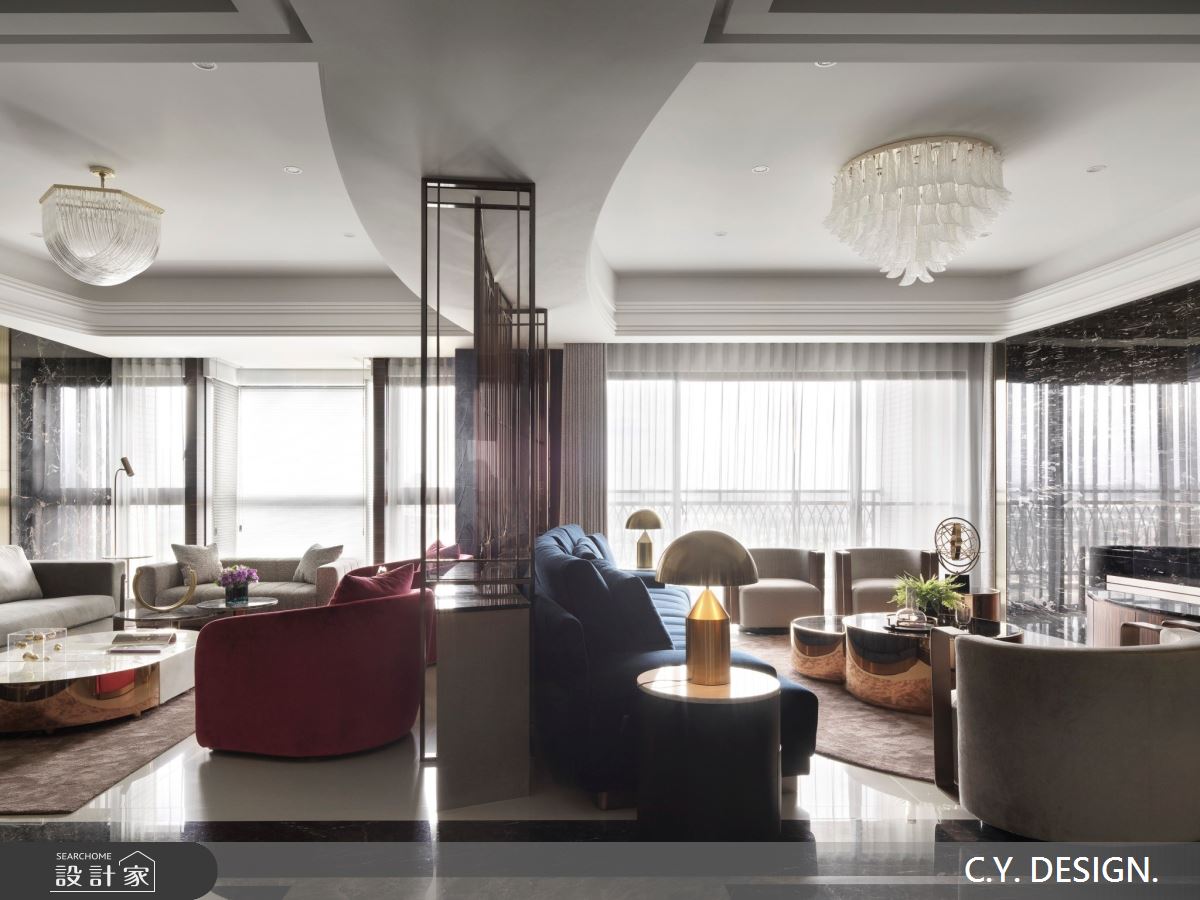 150坪中古屋(5~15年)＿奢華風客廳案例圖片＿講譯國際室內設計有限公司＿講譯_02之7